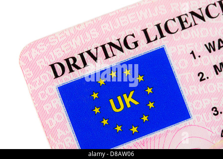 A UK driving licence Stock Photo