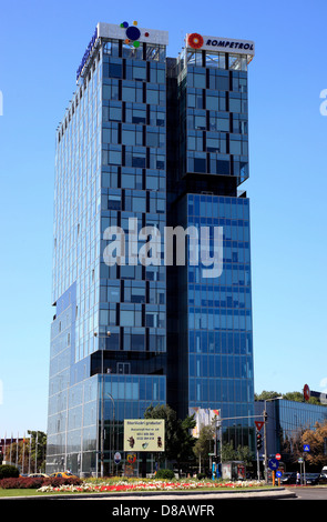 City Gate Towers, Turnurile Portile Orasului, are two class A office buildings located in Bucharest, Romania Stock Photo