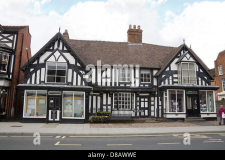 Newport Shropshire England Large timber framed Grade 11 listed Guildhall used by Town Council Stock Photo