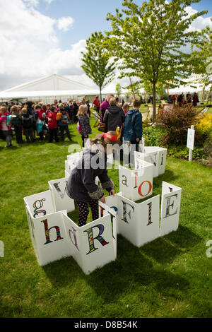 Hay on Wye, Wales, UK. 23rd May 2013. The Hay Festival, Powys Wales UK, May 23 2013   . Credit: Keith Morris/Alamy Live News Stock Photo