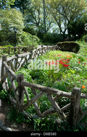 Shakespeare gardens Central Park Stock Photo