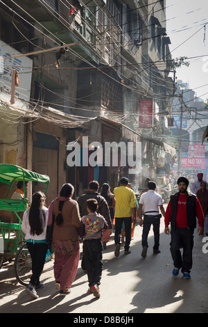 India, Punjab, Amritsar typical street scene near Golden Temple Stock Photo