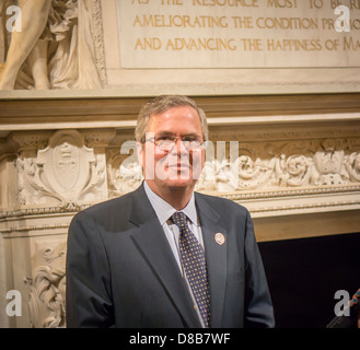 Fmr. Florida Gov. Jeb Bush of the National Constitution Center at the New York Public Library Stock Photo