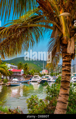 Tortola; Road Town; British Virgin Islands; Caribbean Stock Photo