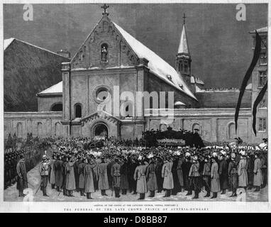 Funeral of the late Crown Prince of Austria-Hungary Stock Photo