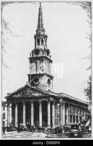 ST MARTINS IN FIELDS Stock Photo