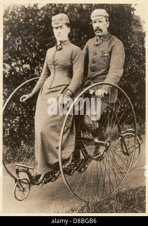 Two on a Cycle Stock Photo
