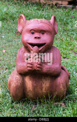 Thai sculpture of monkey Stock Photo