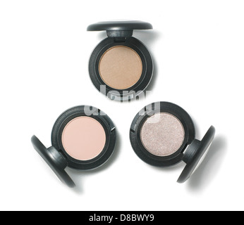 eyeshadow/liner pot cut out onto a white background Stock Photo