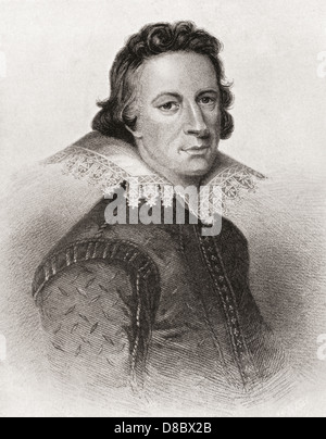 William Drummond, 1585 – 1649, called 'of Hawthornden'. Scottish poet. Stock Photo