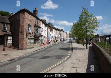 Tontine Hill Ironbridge Ironbridge Gorge Shropshire England Great Britain U.K. looking East Stock Photo