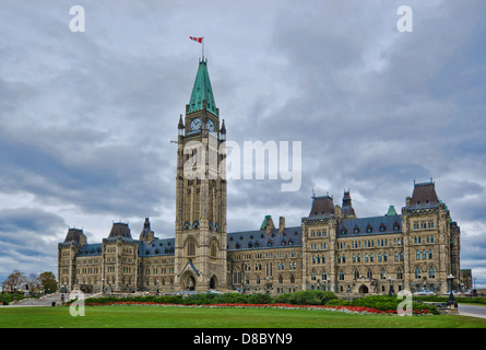 Parliament of Canada on Parliament Hill in Ottawa Stock Photo