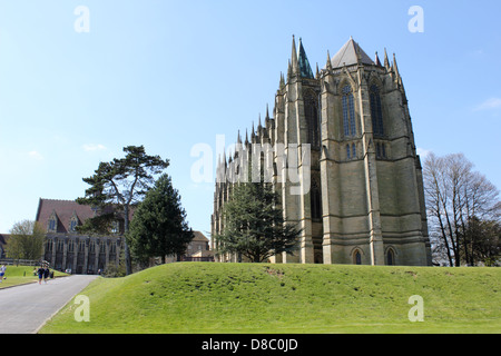 Lancing College Chapel, West Sussex, England, UK. Stock Photo