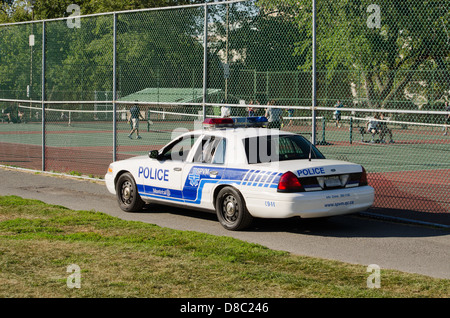 Police Car in Montreal Stock Photo