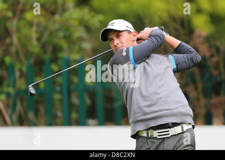Wentworth, UK. 24th May 2013. Lorenzo Gagli (ITA) in action during the Second Round of the 2013 BMW PGA Championship from Wentworth Golf Club. Credit:  Action Plus Sports Images / Alamy Live News Stock Photo