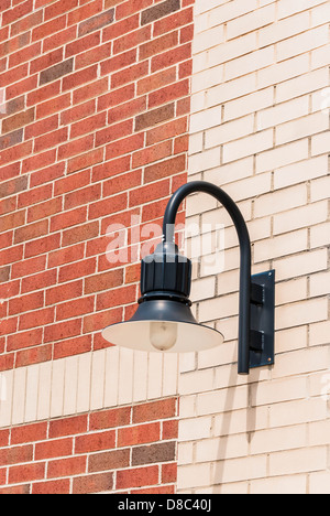Classic wall lamp mounted on wall with copy space Stock Photo