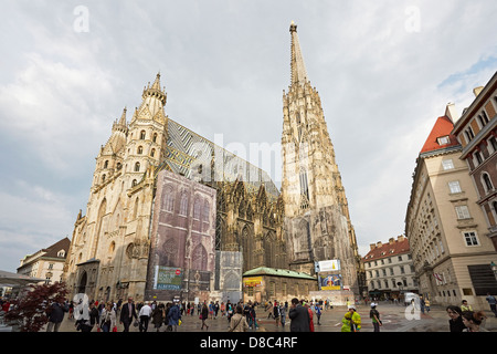 Vienna Stephansdom or St Stephen's Cathedral Stephansplatz Stock Photo