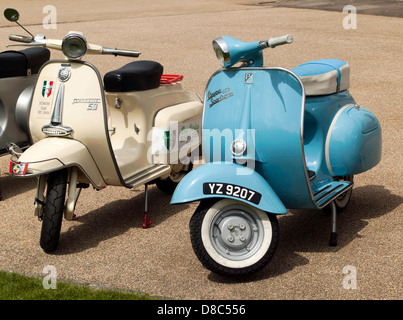 Image of a classic 1960's Vespa Sportique 150 scooter made by  Piaggo/Douglas Stock Photo