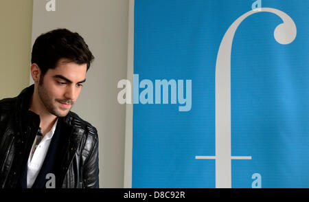 Guitarist Milos Karadaglic from Montenegro is seen during a press conference within the 68th Prague Spring music festival in Prague, Czech Republic, May 24, 2013. (CTK Photo/Michal Krumphanzl) Stock Photo