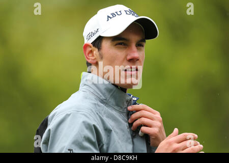 Wentworth, UK. 24th May 2013. Matteo Manassero (ITA) during the Second Round of the 2013 BMW PGA Championship from Wentworth Golf Club. Credit:  Action Plus Sports Images / Alamy Live News Stock Photo