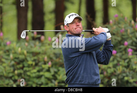 Wentworth, UK. 24th May 2013. Lee Westwood (ENG) during the Second Round of the 2013 BMW PGA Championship from Wentworth Golf Club. Credit:  Action Plus Sports Images / Alamy Live News Stock Photo