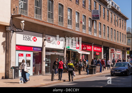 St Andrew's Street in the city centre in Cambridge, England, Britain, Uk Stock Photo