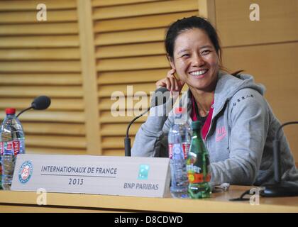 24 05 2013 Paris France. Li Na CHN Roland Garros tennis open press announcement and draw. Stock Photo