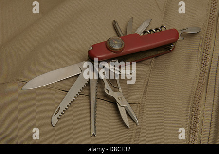 Chinese replica Swiss Army knife Stock Photo