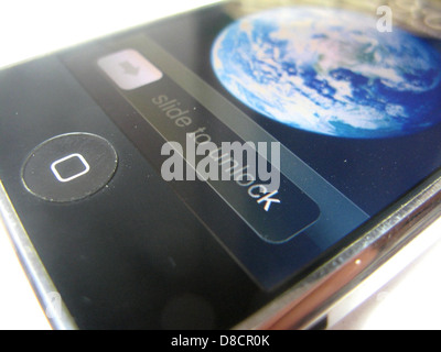 An image of an iPhone home screen displaying various apps. The layout shows icons for popular applications and represents a common smartphone interface used for daily tasks. Stock Photo