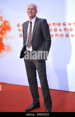 24.05.2013. Paris, France.   Guy Forget FRA  Photo Call Soiree the joueurs de Roland Garros. Stock Photo