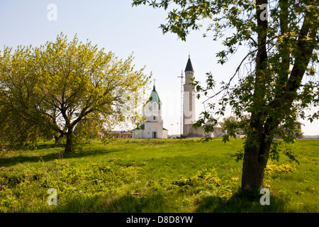 The ruins of the ancient city of Bulgar, the capital of the ancient land of Volga Bulgaria Stock Photo