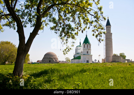 The ruins of the ancient city of Bulgar, the capital of the ancient land of Volga Bulgaria Stock Photo