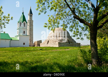 The ruins of the ancient city of Bulgar, the capital of the ancient land of Volga Bulgaria Stock Photo