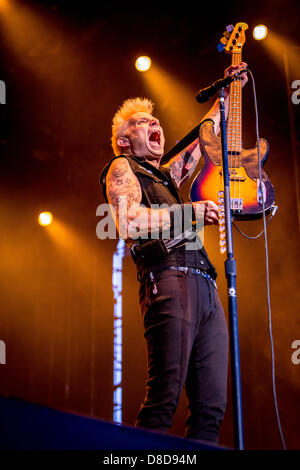 Rho Milan Italy. 24th May 2013. The punk rock American band Green Day performs at Arena Fiera during the '99 Revolution Tour 2013'. Credit: Rodolfo Sassano/Alamy Live News Stock Photo