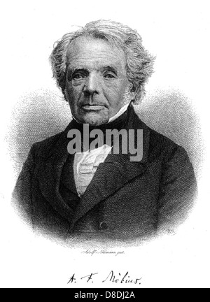 AUGUST MOBIUS (1790-1868) German mathematician and astronomer Stock Photo