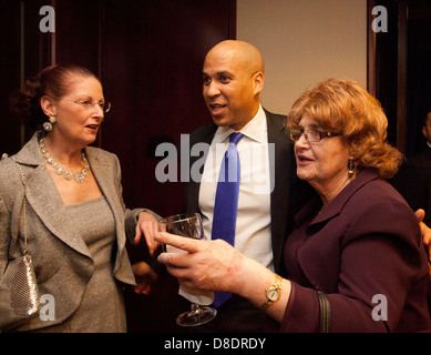 Newark Mayor Cory Booker attends the New Jersey Society Ball to benefit Hurricane Sandy victims in Washington D.C. on Sunday Jan Stock Photo