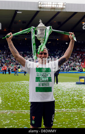 Glasgow, Scotland, UK. Sunday 26th May 2013.  during the Hibs v Celtic William Hill Scottish Cup Final at Hampden Park Stadium. Credit: Colin Lunn / Alamy Live News Stock Photo