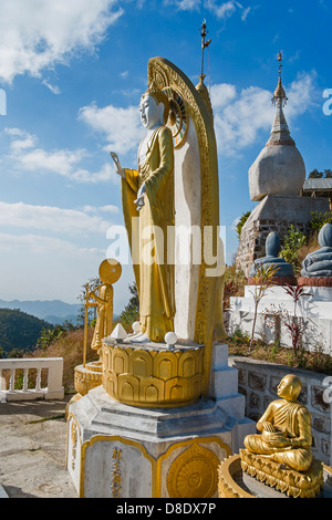 Manauhla Pagoda, Kalaw Mountains, Kalaw, Myanmar Stock Photo