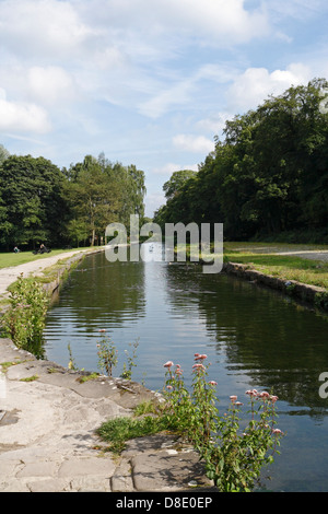 The Cromford canal Wharf in Derbyshire England UK, waterway Stock Photo
