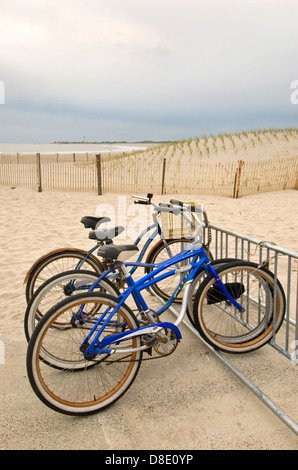 Bicycles in Cape May, NJ Stock Photo