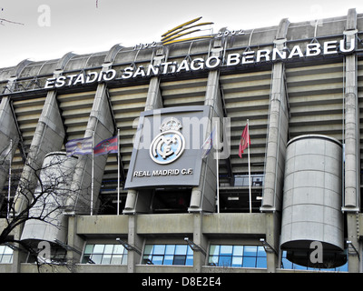 Estadio Santiago Bernabeu soccer stadium of the Spanish football club Real Madrid, Madrid, Spain, Europe Stock Photo