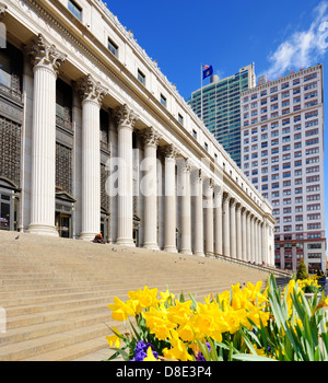 James Farley Post Office April in New York, NY. Stock Photo