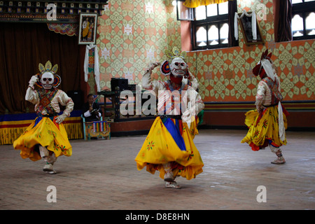 Dancers, Thimphu, Bhutan, Asia Stock Photo