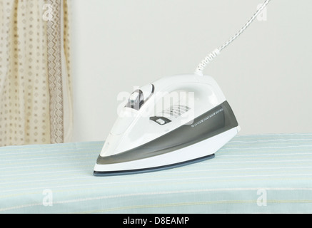 Modern steam iron the new technology for ironing Stock Photo