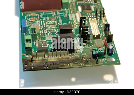 computer, burnt, board, design, technology, digital, science, information, data, engineering, electrical, burn, electronics, har Stock Photo