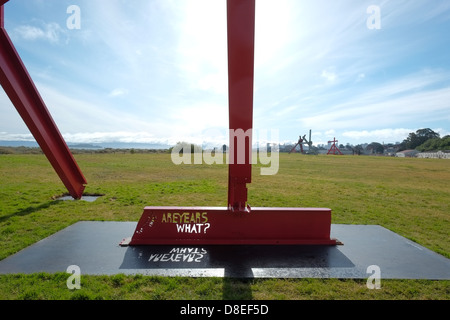 Sculptor Mark Di Suvero installation in San Francisco. Stock Photo