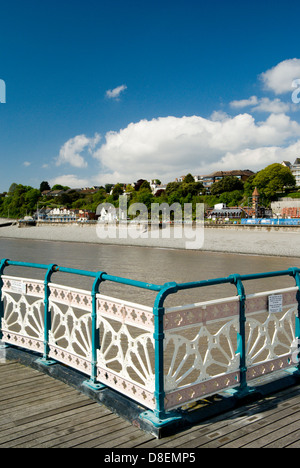 penarth seafront from the pier, vale of glamorgan, wales. Stock Photo