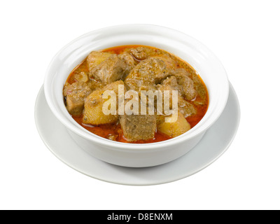 Thai curry pork with potato known as " Massaman " Stock Photo