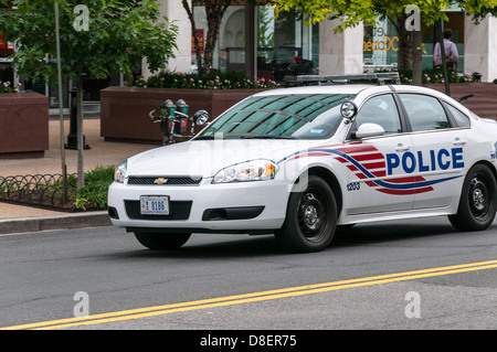 District of Columbia Metropolitan Police patrol face off with Black ...