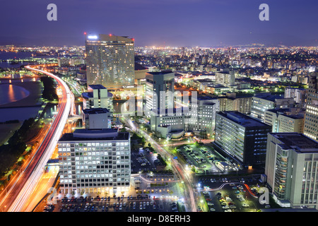 Cityscape of Fukuoka, Japan. Stock Photo